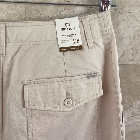 NWT Free People Brixton Vancouver Pants - 28 - Neutral Utility, Oversize, Scandi - Picture 9 of 13